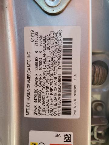 2019 HONDA ACCORD SPO - 1HGCV1F35KA046086