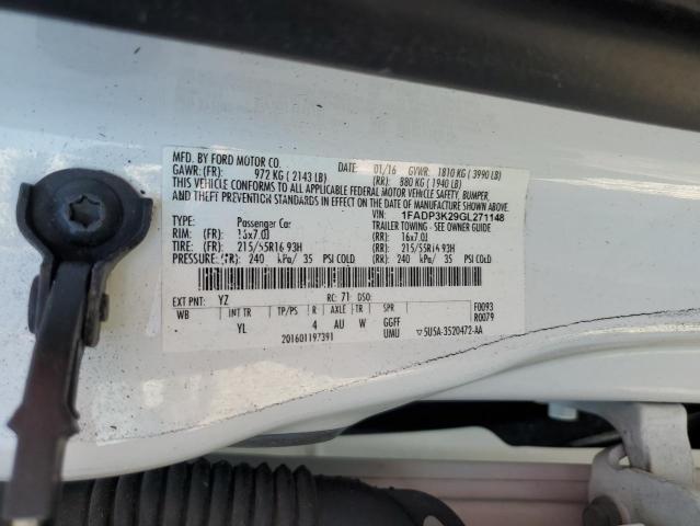 2016 FORD FOCUS SE - 1FADP3K29GL271148