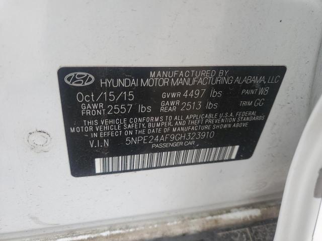 2016 HYUNDAI SONATA SE 5NPE24AF9GH323910