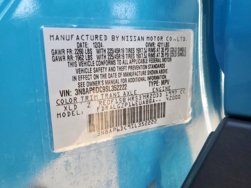 2025 NISSAN KICKS SR 3N8AP6DC9SL352222