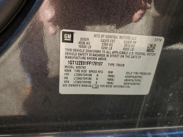 2015 GMC SIERRA K25 1GT12ZE81FF178197