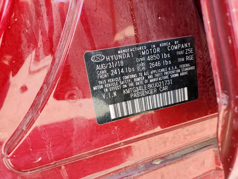 2019 GENESIS G70 PRESTIGE KMTG34LE8KU021731