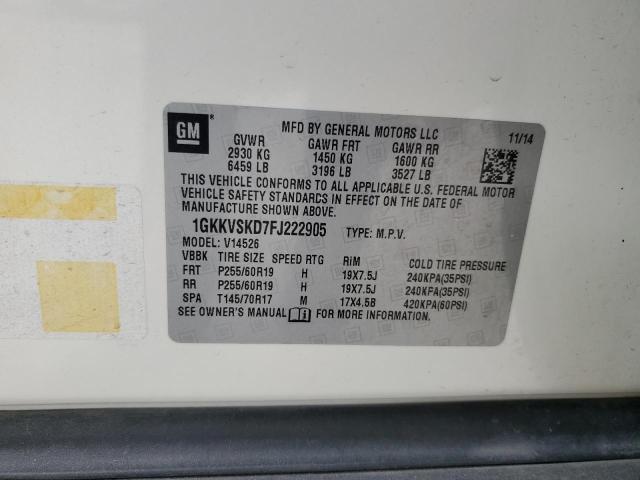 2015 GMC ACADIA SLT - 1GKKVSKD7FJ222905