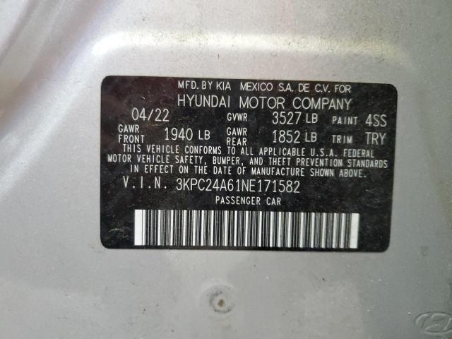 2022 HYUNDAI ACCENT SE - 3KPC24A61NE171582
