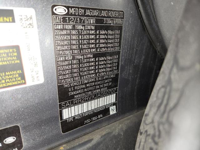 2018 LAND ROVER DISCOVERY SALRR2RVXJA050707