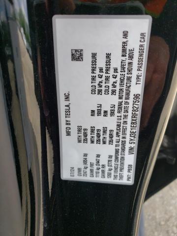 2024 TESLA MODEL 3 - 5YJ3E1EBXRF827596