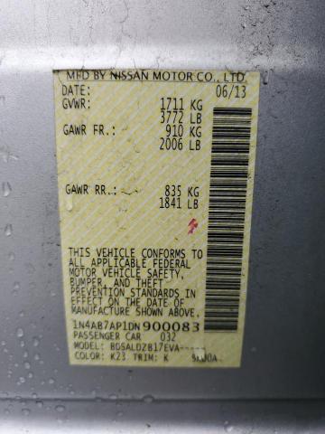 2013 NISSAN SENTRA - 1N4AB7AP1DN900083