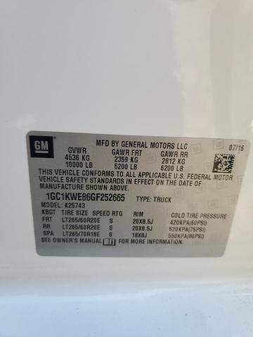 2016 CHEVROLET SILVERADO - 1GC1KWE86GF252665