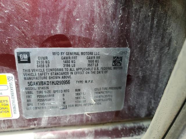 2017 BUICK ENCLAVE - 5GAKVBKD1HJ290956