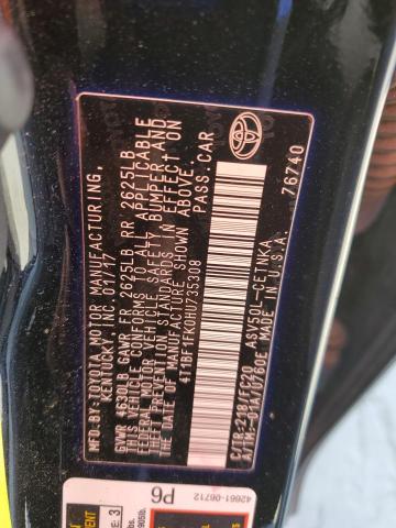 2017 TOYOTA CAMRY LE - 4T1BF1FK0HU735308