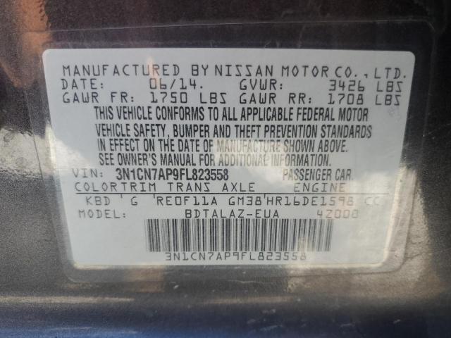 3N1CN7AP9FL823558 2015 NISSAN VERSA