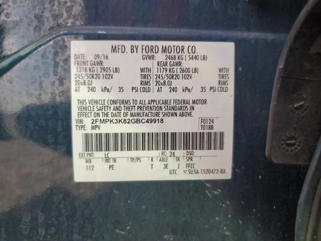 2016 FORD EDGE TITAN - 2FMPK3K82GBC49918