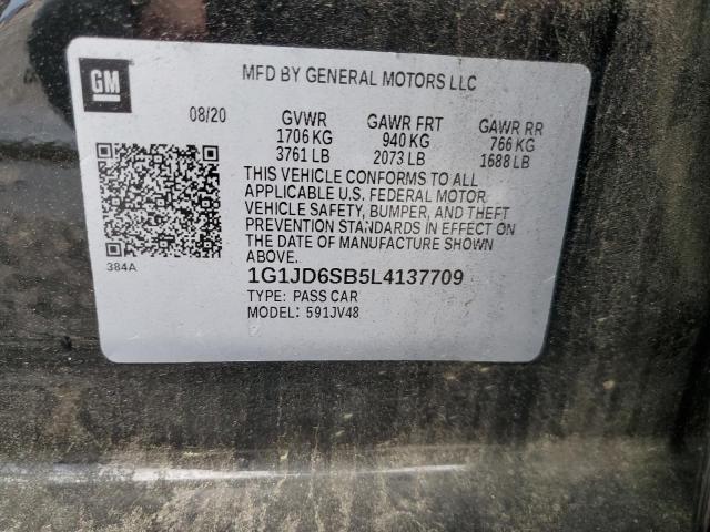 2020 CHEVROLET SONIC LT - 1G1JD6SB5L4137709