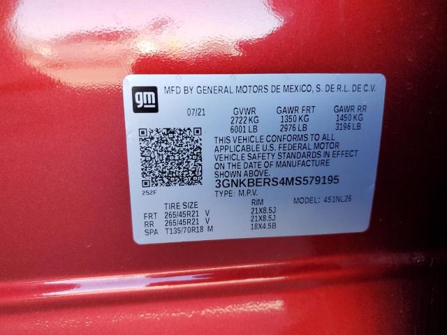 3gnkbers4ms579195 - 2021 Chevrolet blazer rs - #56035235