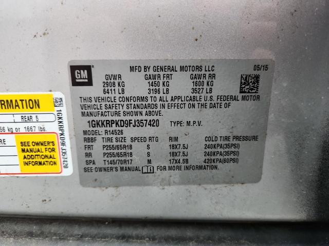 2015 GMC ACADIA SLE 1GKKRPKD9FJ357420