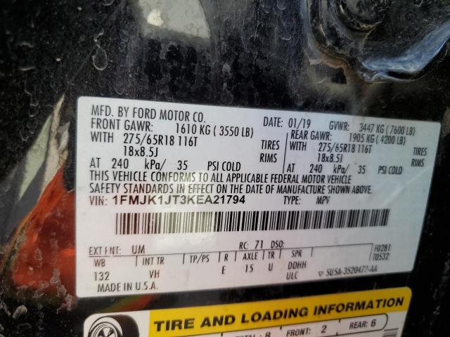 2019 FORD EXPEDITION - 1FMJK1JT3KEA21794