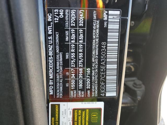 2014 MERCEDES-BENZ GL 450 4MA - 4JGDF7CE5EA350348
