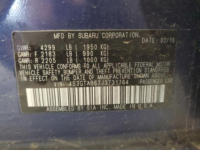 2018 SUBARU IMPREZA PR 4S3GTAB67J3731764