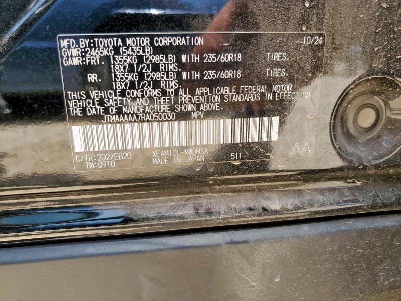 2024 TOYOTA BZ4X XLE JTMAAAAA7RA050030