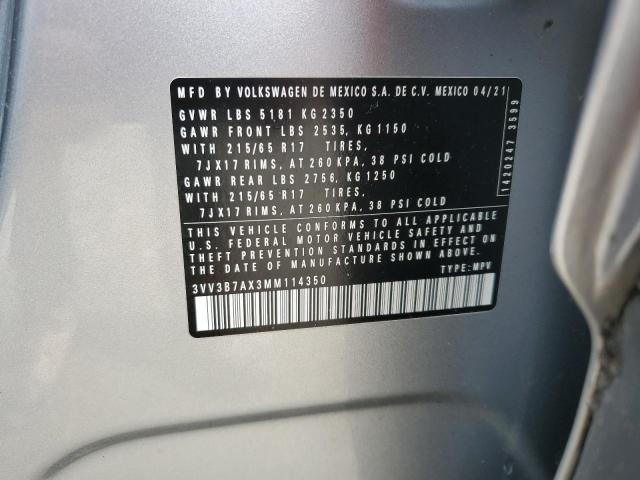 2021 VOLKSWAGEN 25606 3VV3B7AX3MM114350