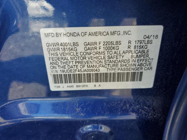 2018 ACURA ILX SPECIA 19UDE2F45JA006043