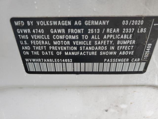 2020 VOLKSWAGEN ARTEON SEL WVWHR7AN8LE014652