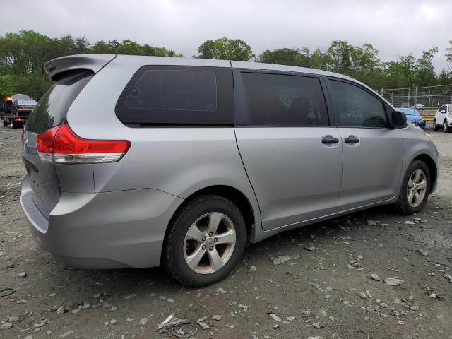 Vin: 5tdka3dc8bs003823, lot: 55793815, toyota sienna base 20113