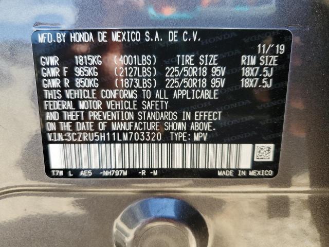 2020 HONDA HR-V SPORT 3CZRU5H11LM703320