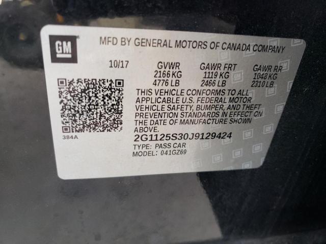 2018 CHEVROLET IMPALA PRE 2G1125S30J9129424