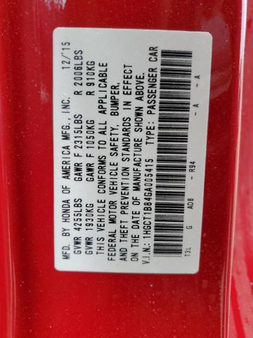2016 HONDA ACCORD EXL 1HGCT1B84GA005415