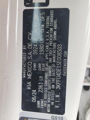 2025 KIA K4 EX 3KPFU4DE1SE008503