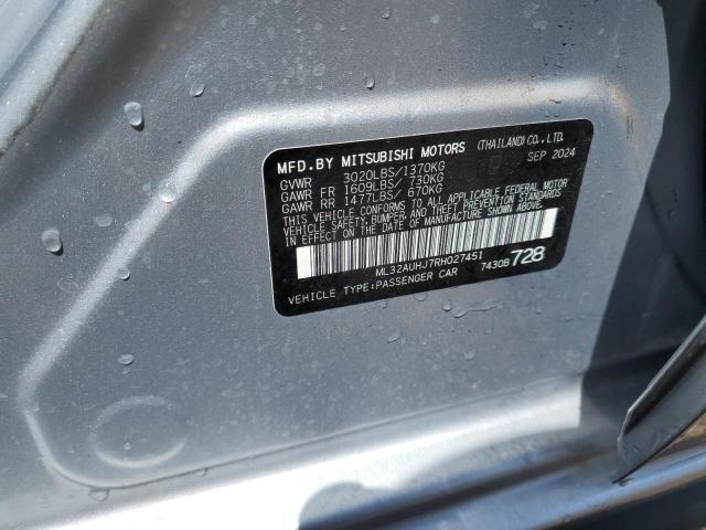 2024 MITSUBISHI MIRAGE ES ML32AUHJ7RH027451
