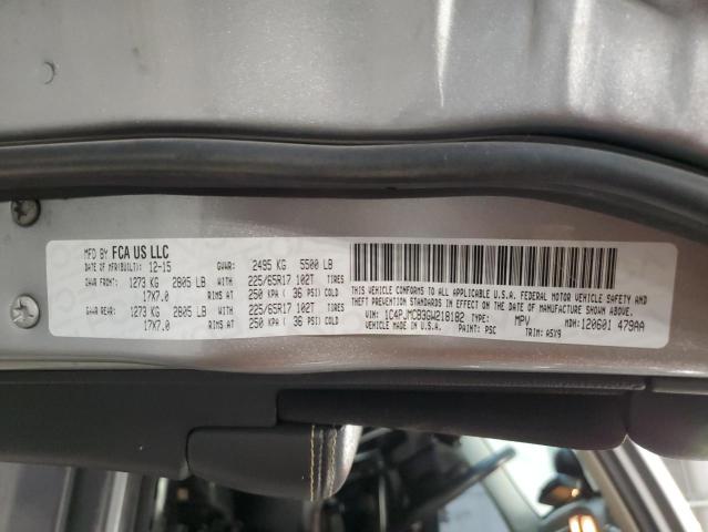 2016 JEEP CHEROKEE L 1C4PJMCB3GW218182