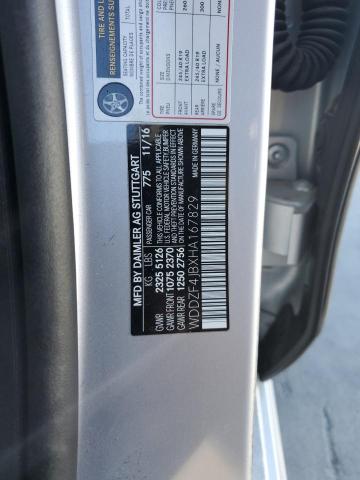 2017 MERCEDES-BENZ E 300 - WDDZF4JBXHA167829