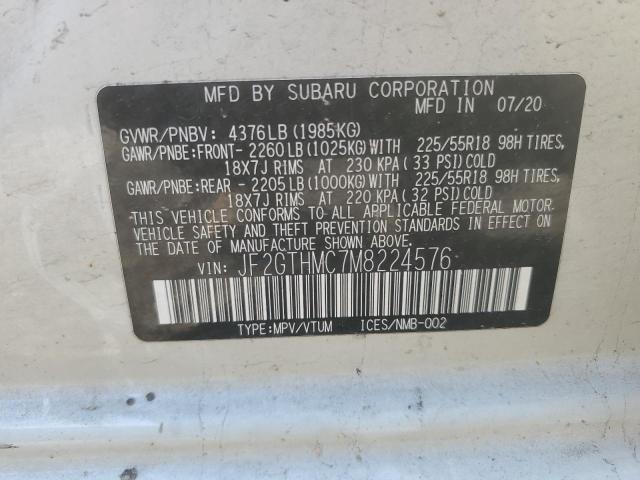 2021 SUBARU CROSSTREK - JF2GTHMC7M8224576