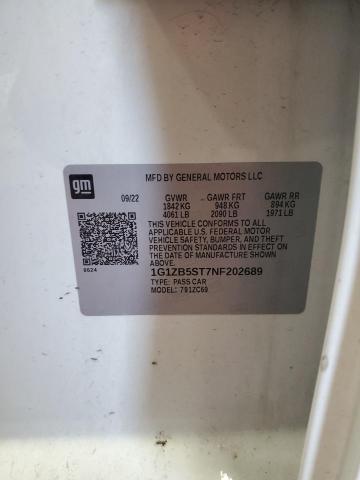 2022 CHEVROLET MALIBU LS - 1G1ZB5ST7NF202689