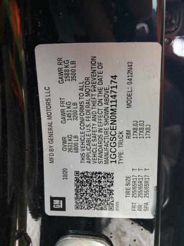 2021 CHEVROLET COLORADO L - 1GCGSCEN0M1147174
