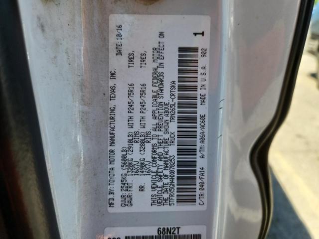 2017 TOYOTA TACOMA ACC - 5TFRX5GN4HX078253