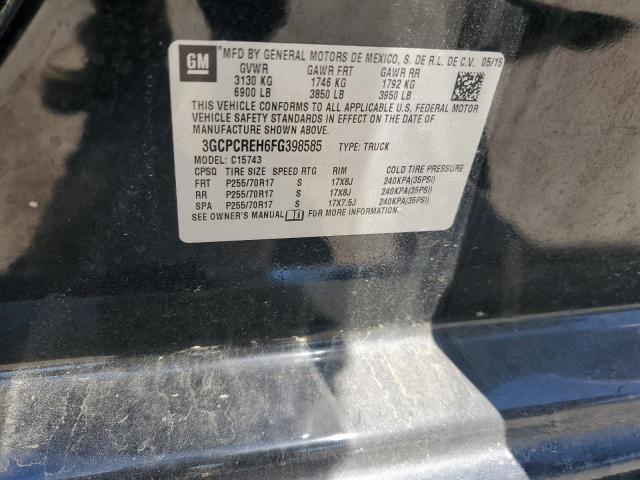 2015 CHEVROLET SILVERADO - 3GCPCREH6FG398585