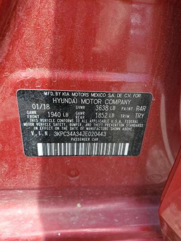 2018 HYUNDAI ACCENT LIM - 3KPC34A34JE020443