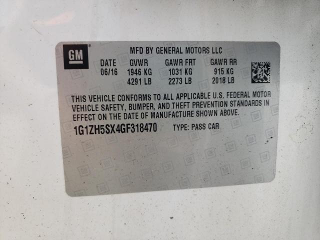 2016 CHEVROLET MALIBU PRE 1G1ZH5SX4GF318470