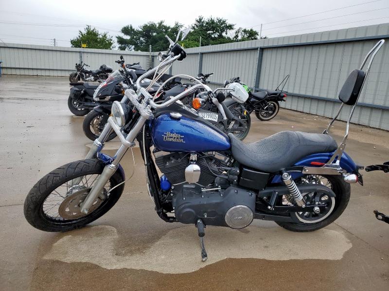 HARLEY-DAVIDSON FXDB DYNA 2015 blue  gas 1HD1GXM12FC312452 photo #4