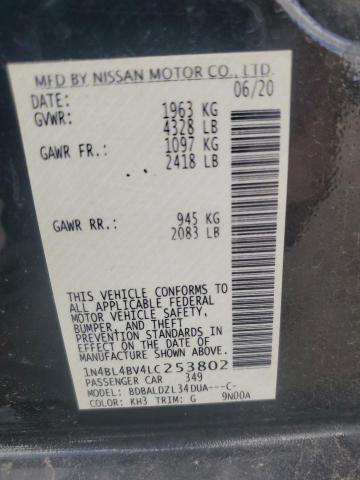 2020 NISSAN ALTIMA S - 1N4BL4BV4LC253802