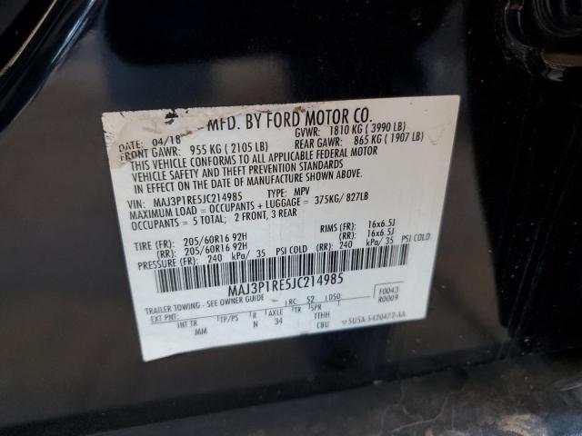 2018 FORD ECOSPORT S MAJ3P1RE5JC214985