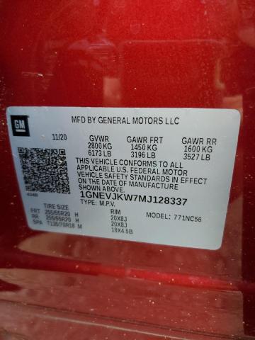 2021 CHEVROLET TRAVERSE R 1GNEVJKW7MJ128337