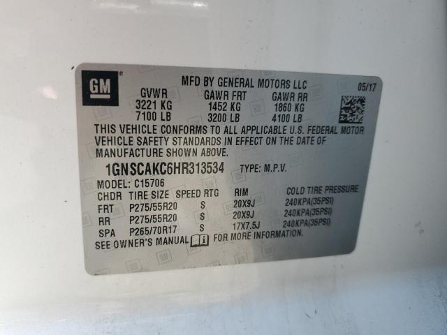 2017 CHEVROLET TAHOE C150 - 1GNSCAKC6HR313534