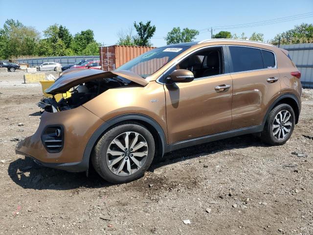 KIA SPORTAGE E 2017 gold  gas KNDPNCAC9H7204695 photo #1