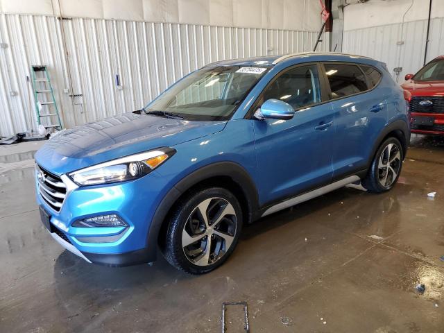 HYUNDAI TUCSON LIM 2017 blue  gas KM8J3CA26HU507319 photo #1