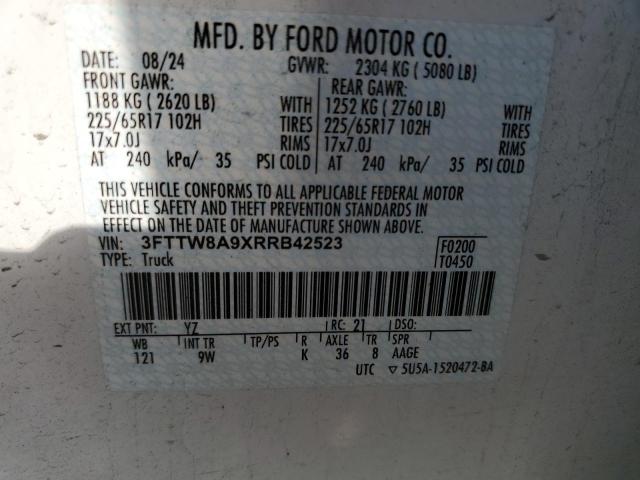 2024 FORD MAVERICK X - 3FTTW8A9XRRB42523