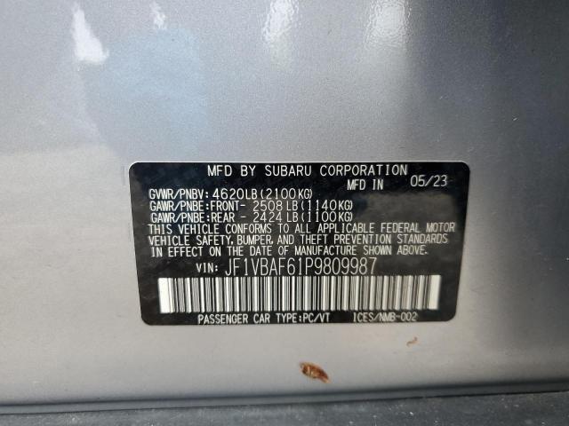 2023 SUBARU WRX PREMIU JF1VBAF61P9809987